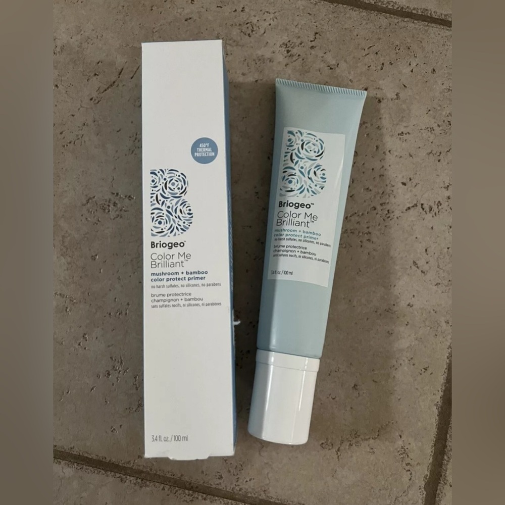 Briogeo Color Me Brilliant Mushroom + Bamboo Primer 3.4 fl.oz/100 ml. NWB